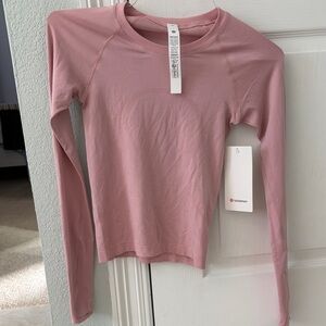lululemon athletica Pink Long Sleeve Tee